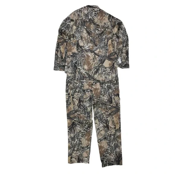 2 Pc True Timber Camo Mens Hunting Outfit Shirt/Pants True Timber Soft Med 36" - Picture 2 of 12